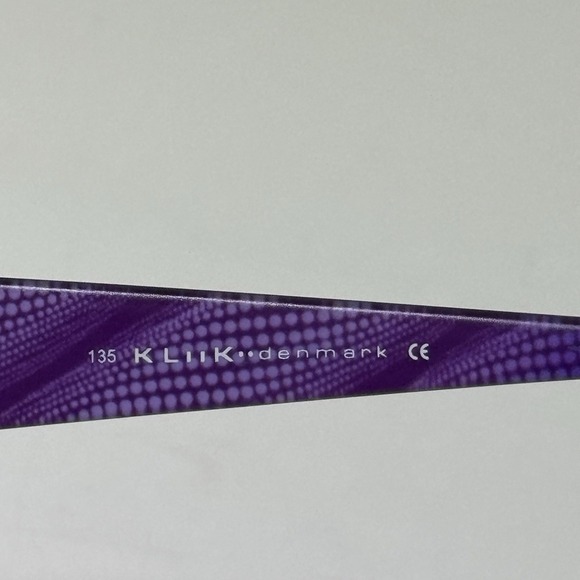Kliik Denmark 428-423‎ Purple Rectangle Metal 47-18-135 FRAMES ONLY main image 9